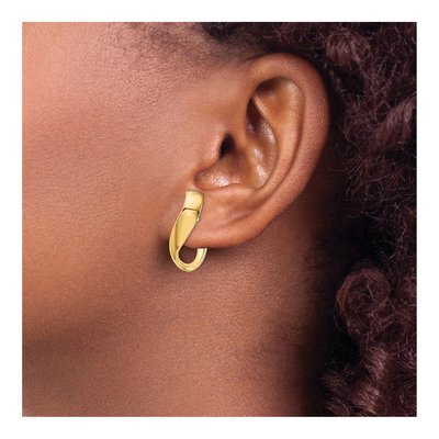 14K Yellow Gold Hoop Earrings – view 4