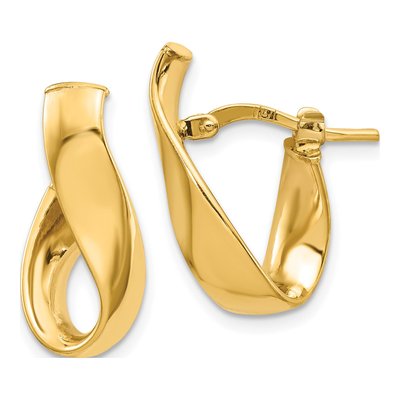 14K Yellow Gold Hoop Earrings