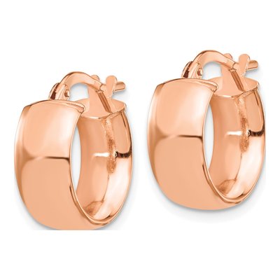 14K Yellow Gold 15mm Hoop Earrings – view 3