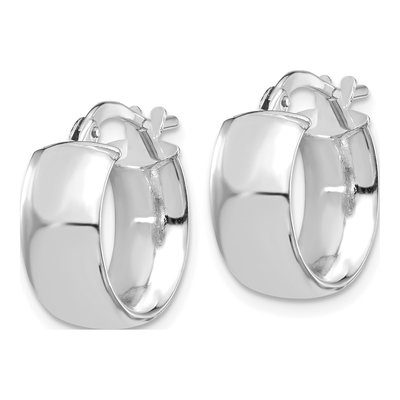 14K Yellow Gold 15mm Hoop Earrings – view 3