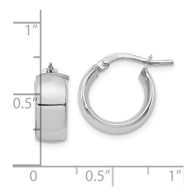 14K Yellow Gold 15mm Hoop Earrings – view 5