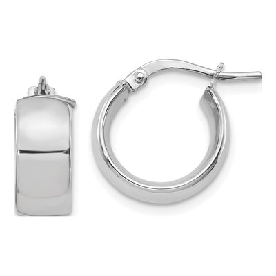 14K Yellow Gold 15mm Hoop Earrings