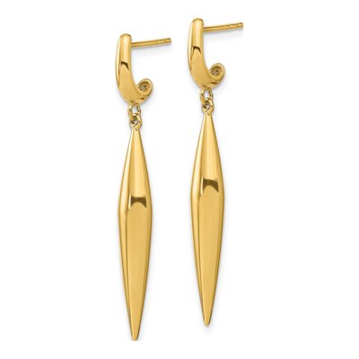 14K Yellow Gold Dangle Earrings – view 3