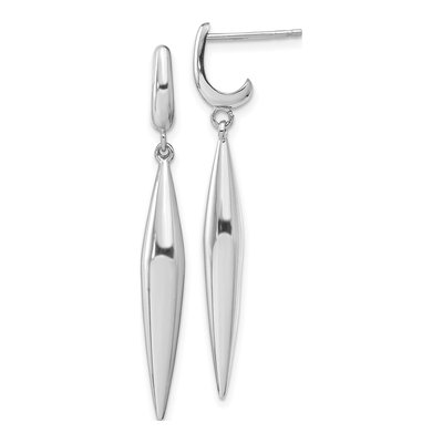 14K White Gold Dangle Earrings
