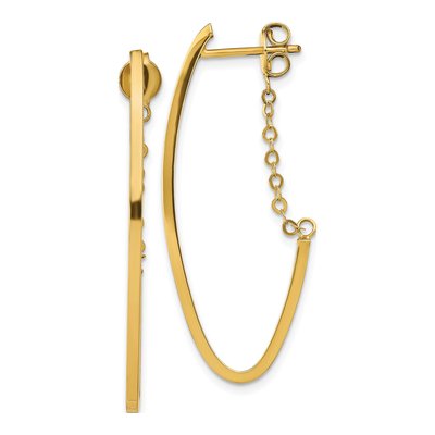 14K Yellow Gold 42mm Hoop Earrings