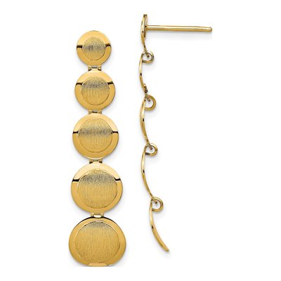 14K Yellow Gold Dangle Earrings
