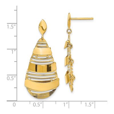 14K Yellow Gold Dangle Earrings – view 5