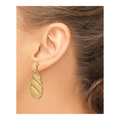 14K Yellow Gold Dangle Earrings – view 4