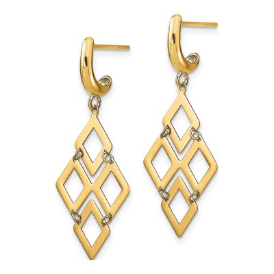 14K Yellow Gold Dangle Earrings – view 3
