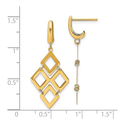 14K Yellow Gold Dangle Earrings – view 5