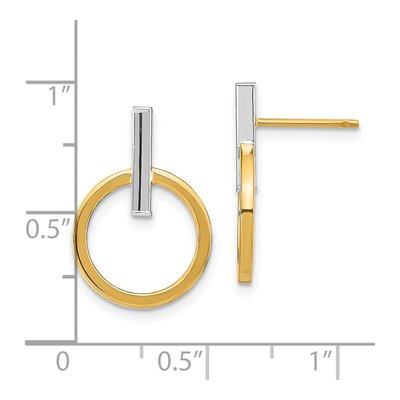 14K Yellow Gold Dangle Earrings – view 5