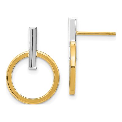 14K Yellow Gold Dangle Earrings