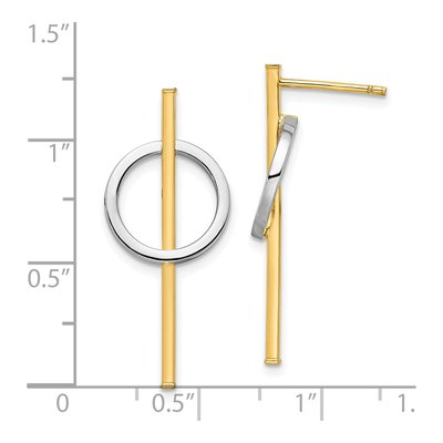 14K Yellow Gold Dangle Earrings – view 5