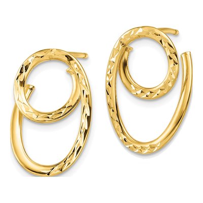 14K Yellow Gold Dangle Earrings – view 3