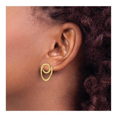 14K Yellow Gold Dangle Earrings – view 4