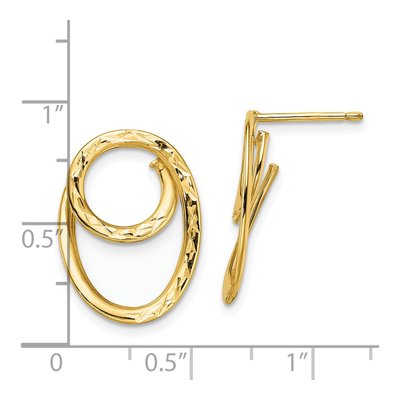 14K Yellow Gold Dangle Earrings – view 5