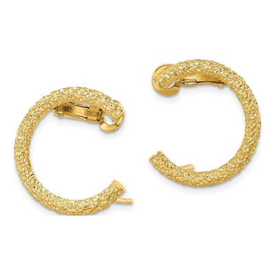 14K Yellow Gold Half Circle Ear Climbers – view 3