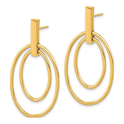 14K Yellow Gold Dangle Earrings – view 3