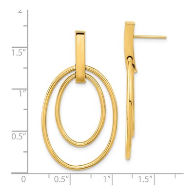 14K Yellow Gold Dangle Earrings – view 5