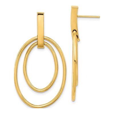 14K Yellow Gold Dangle Earrings