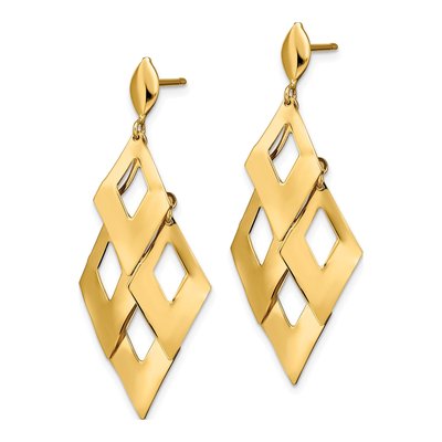 14K Yellow Gold Chandelier Earrings – view 3