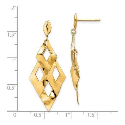 14K Yellow Gold Chandelier Earrings – view 5