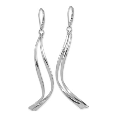14K Yellow Gold Leverback Earrings – view 3