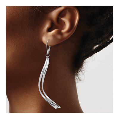 14K Yellow Gold Leverback Earrings – view 4