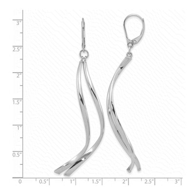 14K Yellow Gold Leverback Earrings – view 5