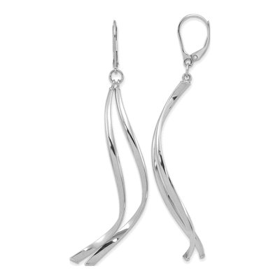 14K Yellow Gold Leverback Earrings