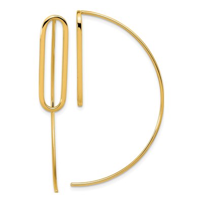 14K Yellow Gold Threader Earrings
