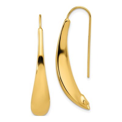 14K Yellow Gold Threader Earrings
