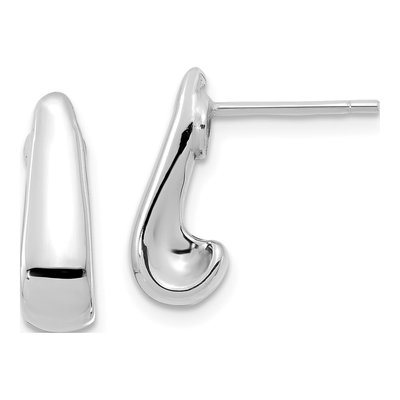 14K White Gold Dangle Earrings