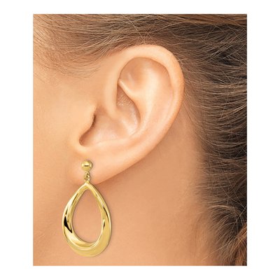 14K Yellow Gold Dangle Earrings – view 4