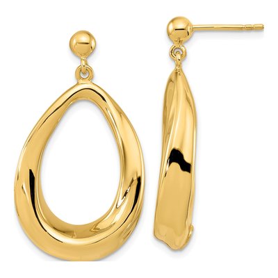 14K Yellow Gold Dangle Earrings