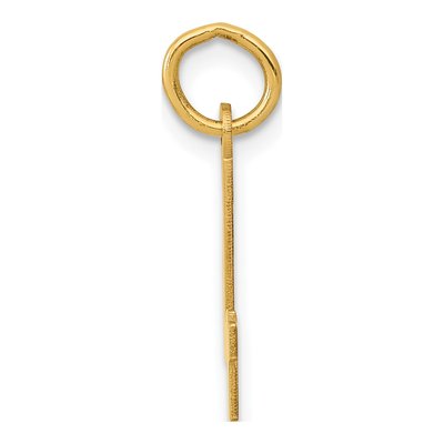 14K Yellow Gold Small Number 4 Pendant – view 3