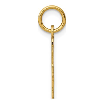 14K Yellow Gold Small Number 6 Pendant – view 3