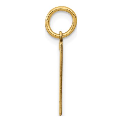 14K Yellow Gold Small Number 7 Pendant – view 3