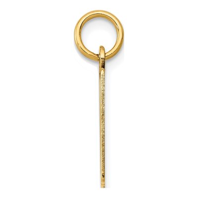 14K Yellow Gold Small Number 10 Pendant – view 3