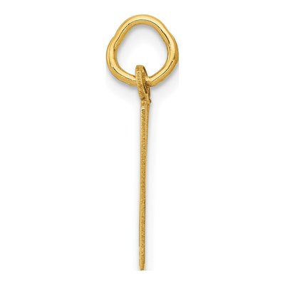 14K Yellow Gold Small Number 17 Pendant – view 3