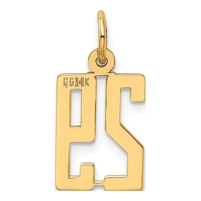 14K Yellow Gold Small Number 29 Pendant – view 4