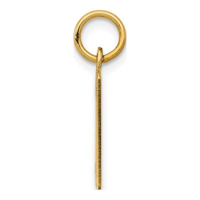14K Yellow Gold Small Number 30 Charm – view 3