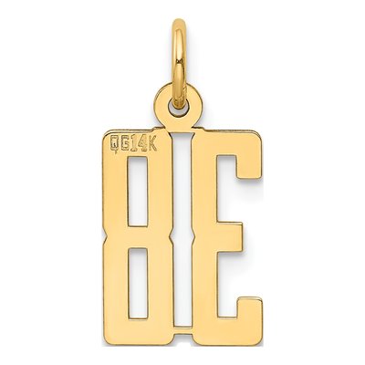 14K Yellow Gold Small Number 38 Pendant – view 3