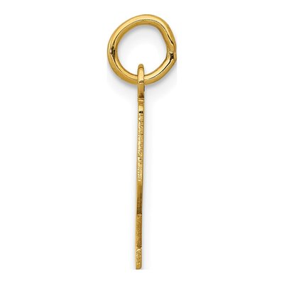 14K Yellow Gold Small Number 72 Charm – view 3