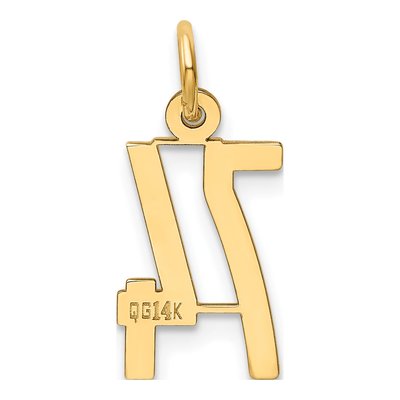 14K Yellow Gold Small Number 74 Pendant – view 4