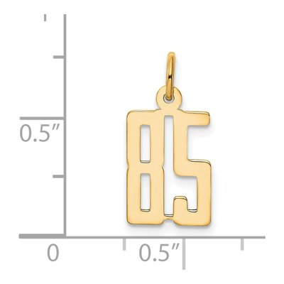 14K Yellow Gold Small Number 85 Pendant – view 4