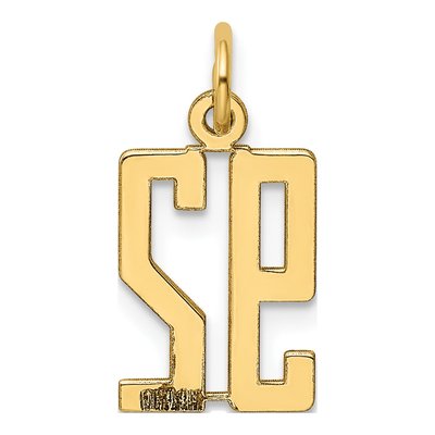 14K Yellow Gold Small Number 92 Charm – view 3