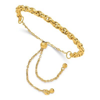 14K Yellow Gold Fancy Link Bracelet