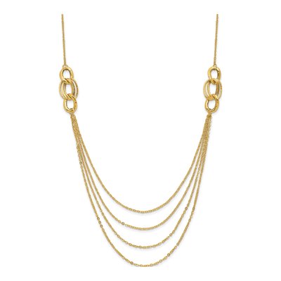 14K Yellow Gold 18-Inch Rope Necklace – view 4