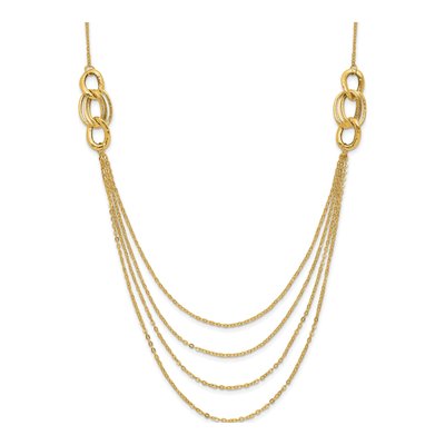14K Yellow Gold 18-Inch Rope Necklace
